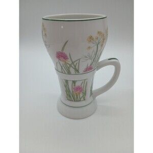 3 Shafford Herbs Spices Mugs Irish Coffee Latte Clover Floral Tall